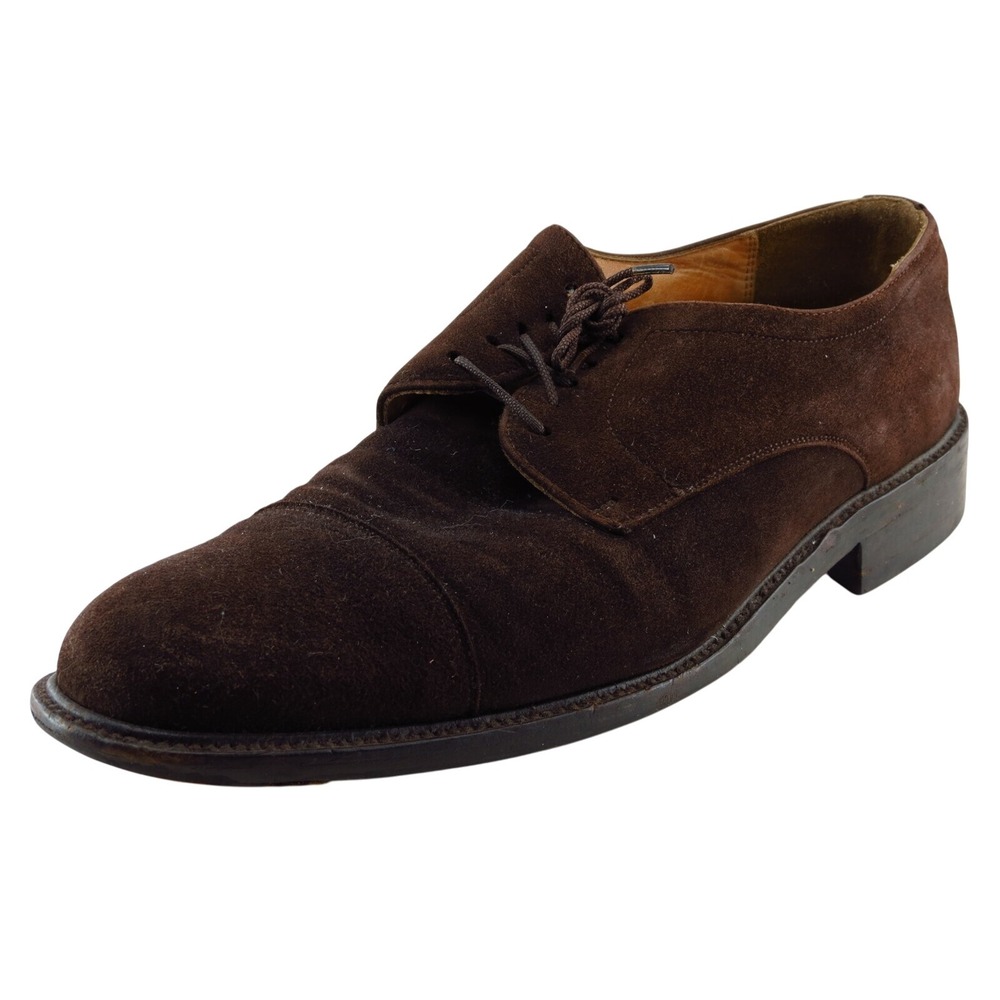 Sandro Moscoloni Derby Oxfords Brown Leather Men Shoes Size 10 M